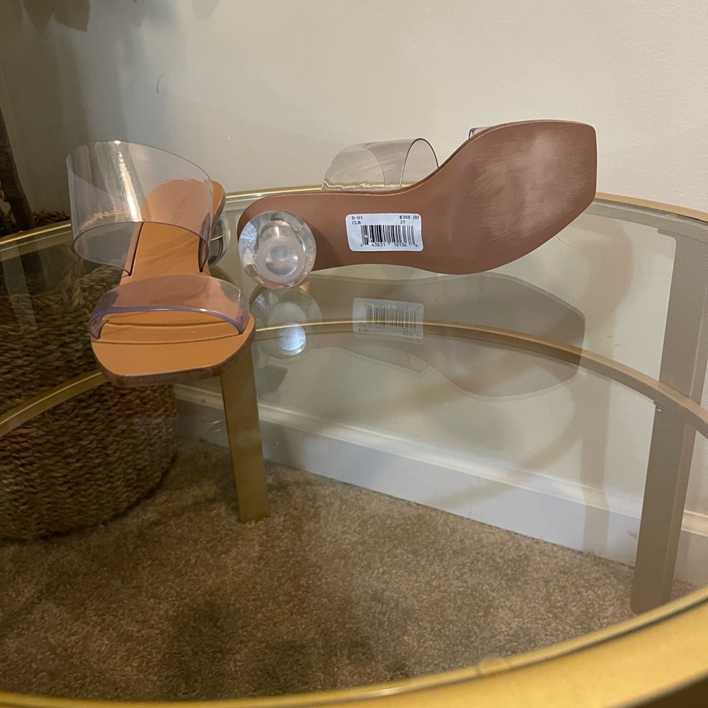 Cult Gaia clear sandals
